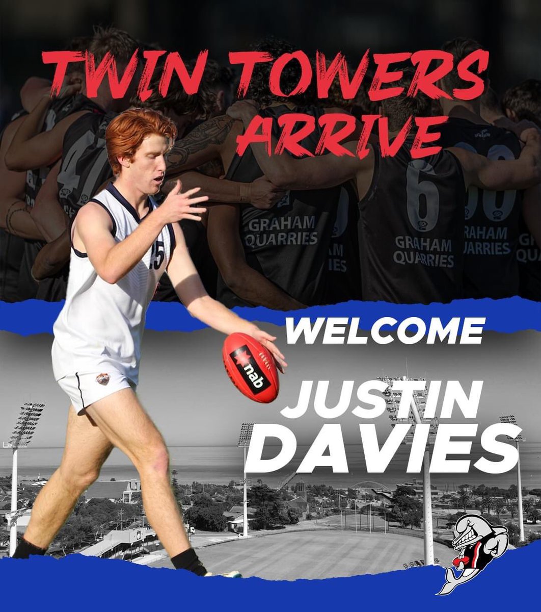 Twin Towers - Arrive at the Dolphins Highly rated Justin Davies from @DandyStingrays and Trent Marotta from @Eastern_Ranges have signed on to play at Frankston in 2023. We look forward to both players contribute to the Dolphins this year and beyond #BePartOfIt #vfl @VFL