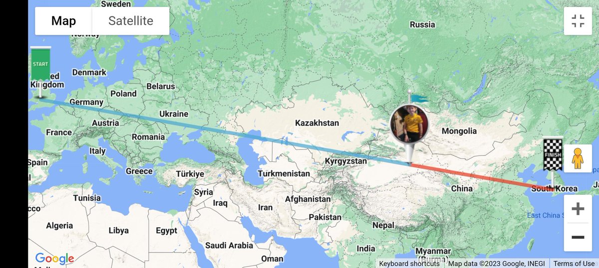 ScoutCycleLouis's tweet photo. Louis has completed 6533.1 km and is 71% in!! He is staying consistent, doing 16km a day... go Louis! #cycletosouthkorea 🚲🚴‍♂️ https://t.co/w3UL5vjnGP