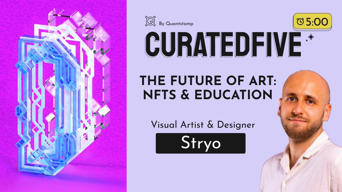 TheCuratedShow's tweet photo. Visual Artist @Stryo13  emphasizes the importance of understanding both the visual &amp; design elements that influence art and NFTs in our latest CuratedFive episode.

Watch here 👉 https://t.co/uD8lXYXYBs https://t.co/EcBtoM6RFG