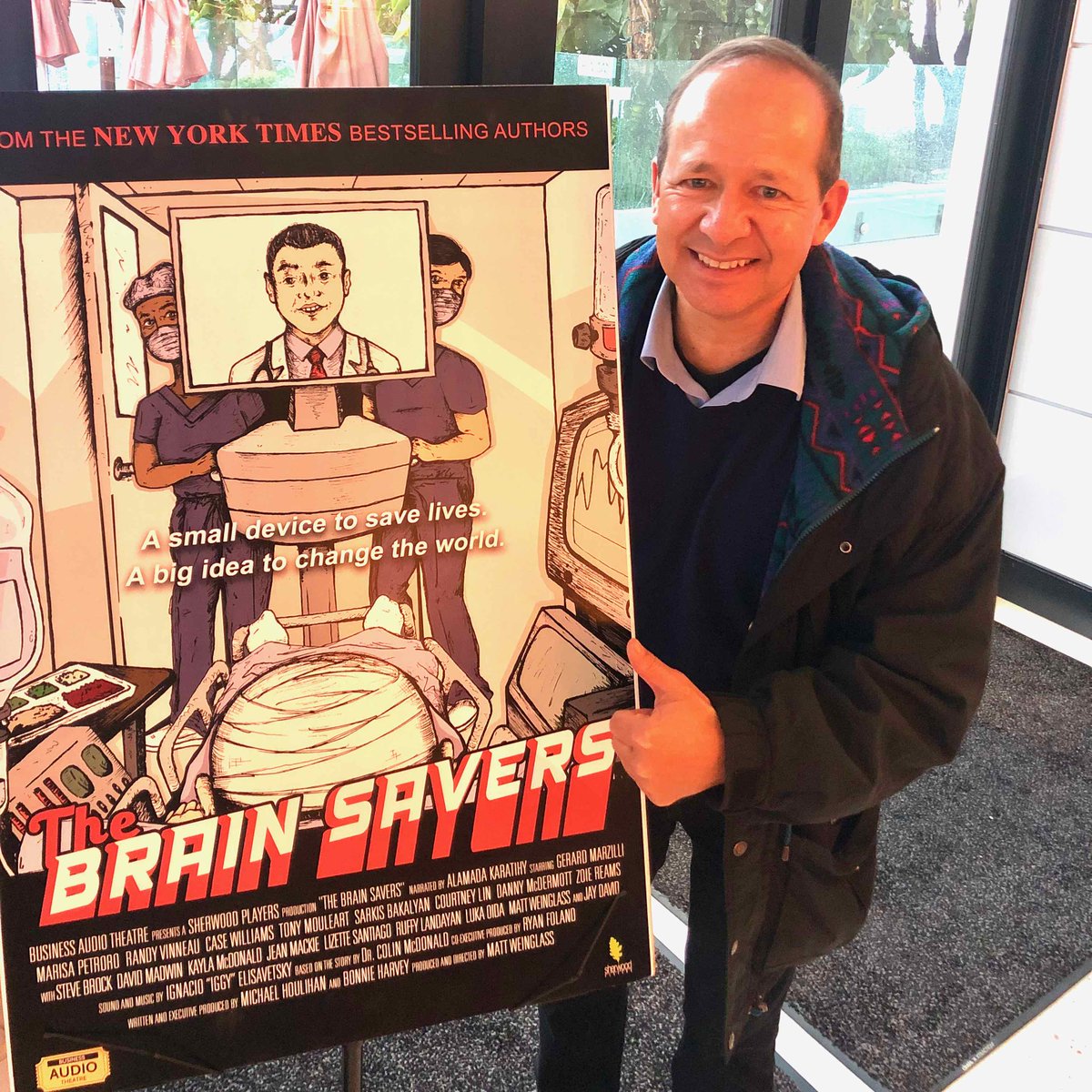Launch Party for #TheBrainSavers audiobook.  I play 2 very different roles.  Listen at: audible.com/pd/The-Brain-S… #voiceover #audiobook #acting <a href="/SherwoodPlayers/">Sherwood Players</a> #SherwoodPlayers #wemakemovies @wemakemovies #actinglife
