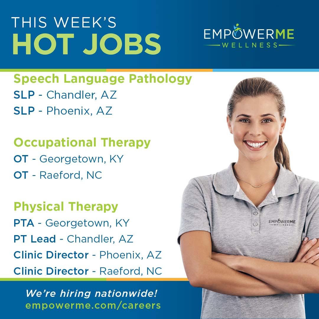 We’re looking for therapists with a drive to learn, an eye on the future of healthcare, and a passion for serving seniors. Be a part of a professional, fun and welcoming team. Check out this week's hot jobs tinyurl.com/EMW-Careers.  #HiringHealthCare #OTJobs #PTJobs #SLPJobs