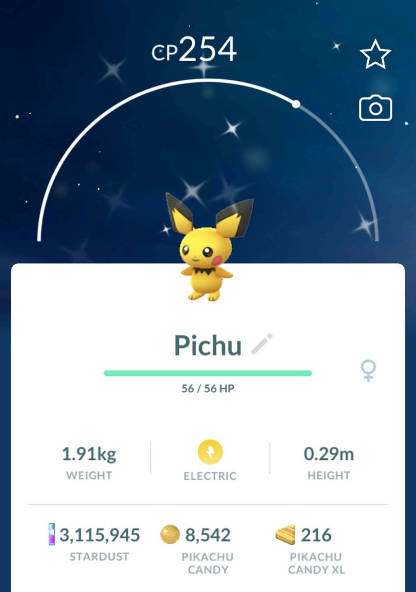 BYoshi87's tweet photo. No pokemon go I need the other shiny mouse! Hatched my first shiny pichu outta 5k I just got lol
#PokemonGO 
#shinypokemon 
#shinyhatch https://t.co/RqyI4TEISX