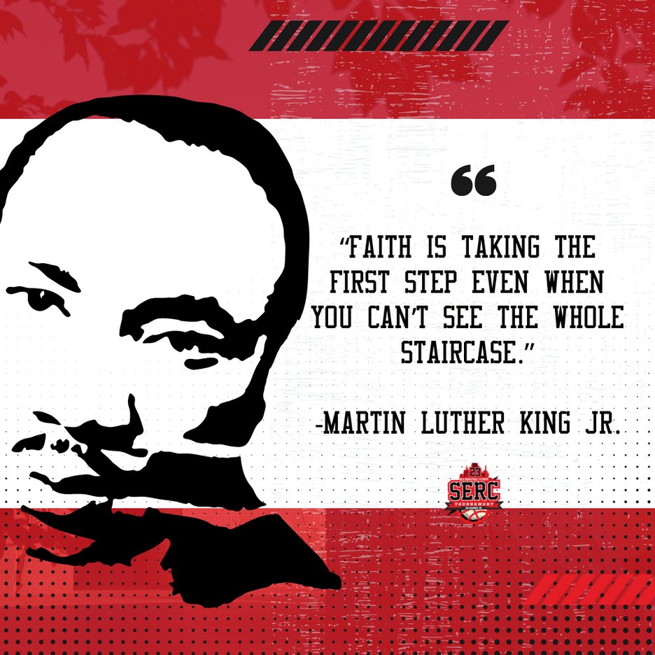 SERCMLKWeekend's tweet photo. "Faith is taking the first step even when you can't see the whole staircase." - Martin Luther King Jr.

#SERCMLKWeekend #DrMartinLutherKingJrDay https://t.co/D6v822PHvb