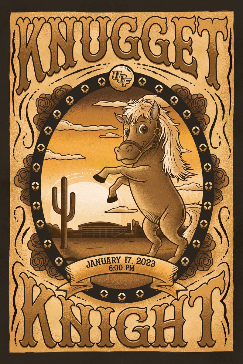 𝙆𝙉𝙐𝙂𝙂𝙀𝙏 𝙆𝙉𝙄𝙂𝙃𝙏 𝙂𝙄𝙑𝙀𝘼𝙒𝘼𝙔🐴

Be one of the first 2️⃣0️⃣0️⃣ fans at <a href="/UCF_WBB/">UCF Women's Hoops</a> Tuesday (1/17) at 6PM to snag your limited edition Knugget Knight poster!🥰
