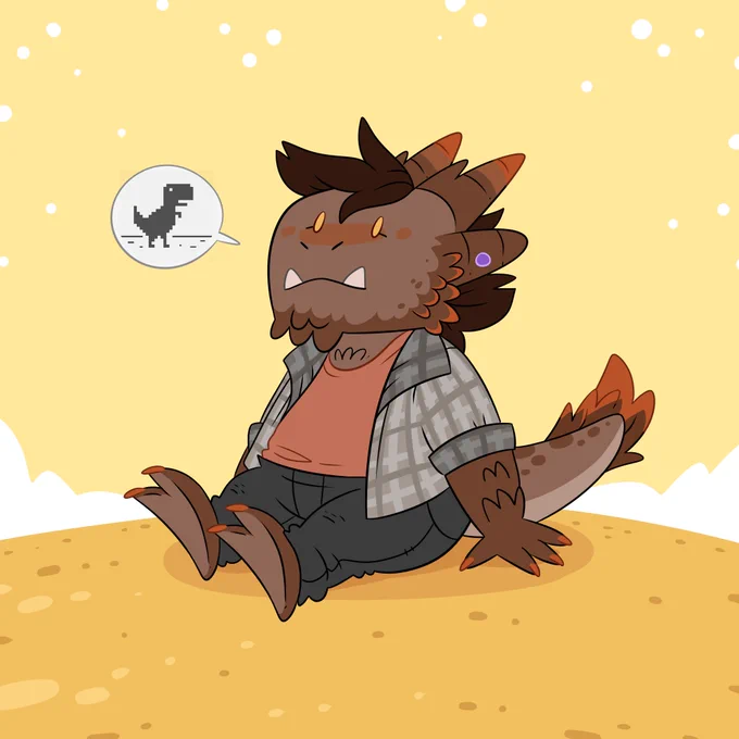 CONGRATULATION BIRTH to  !I knew you since forever as a grape flavoured dergon, but now that you have a new avatar, I have to fanart it at least once! 