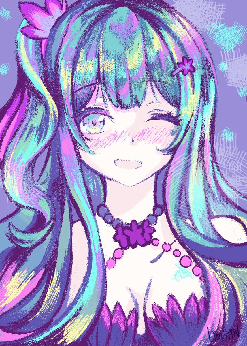 Linkitin_art's tweet photo. Crayola commish for @magicalhasuvt 🪷✨ Thank u!!! #hasuart https://t.co/WRHPpVNHPY