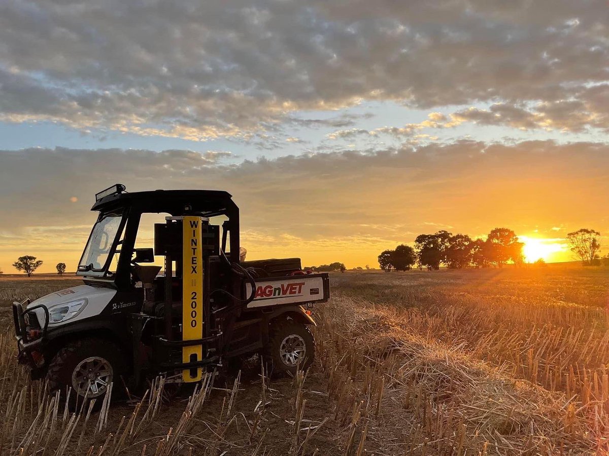 IKCaldwell's tweet photo. Who doesn’t love a January summer sunrise? 

Our AGnVET precision ag team are busy getting around playing catch-up after the season that kept on giving. 

Chat to your agro to see what your pH, CEC, P, K, S is at, ground truth and map in house for variable rate applications! https://t.co/5LUxz33nUJ
