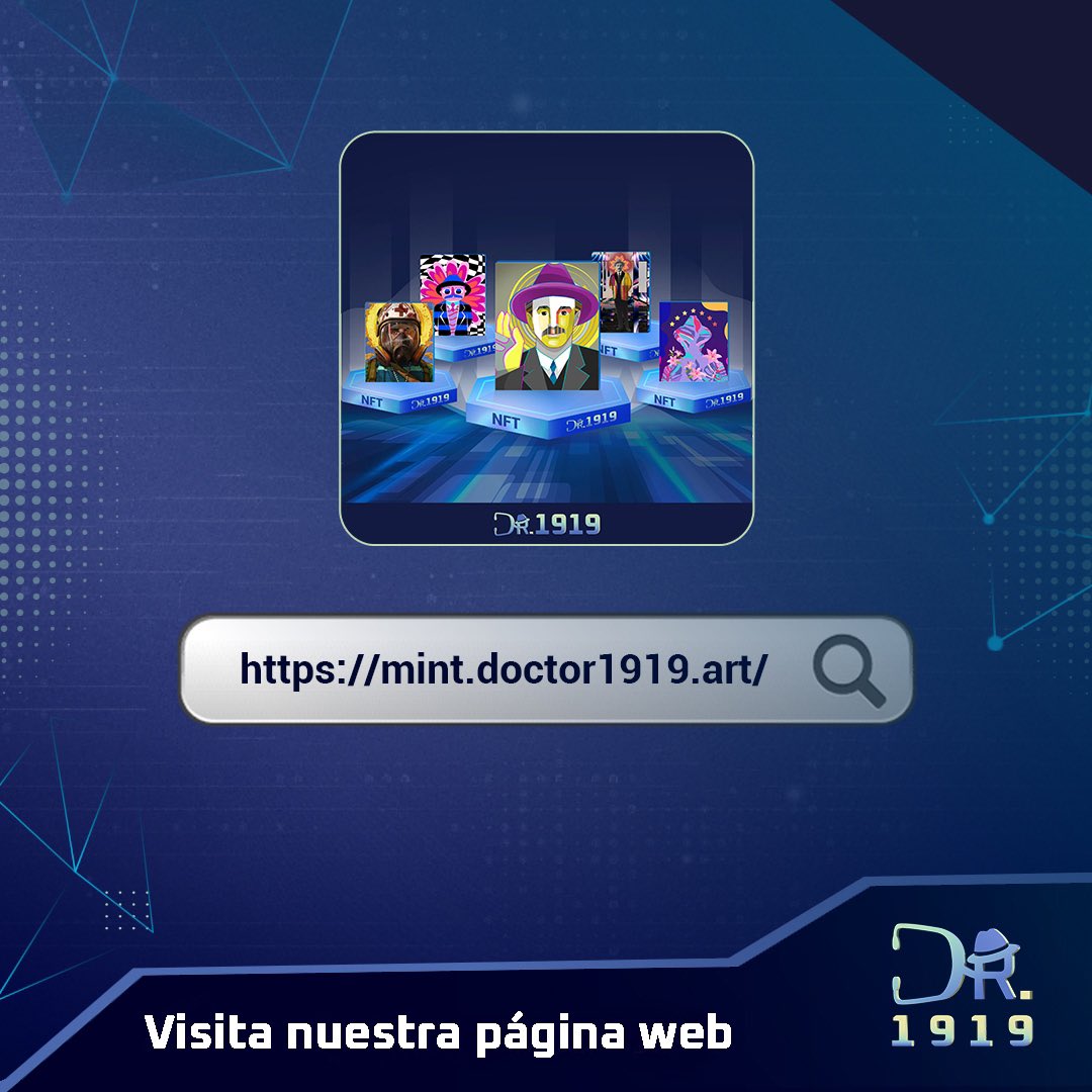 Si quieres conocer todos detalles de #Doctor1919 🩺 y colaborar con los proyectos sociales de la <a href="/ArquiCaracas/">Arquidiócesis de Caracas</a> 🇻🇪, revisa nuestra página web mint.doctor1919.art 📲 y únete a la colección: 19 artistas, una causa 🙏🏻… ¡Y 1919 #NFTs 💥! #Doctor1919NFT #NFT