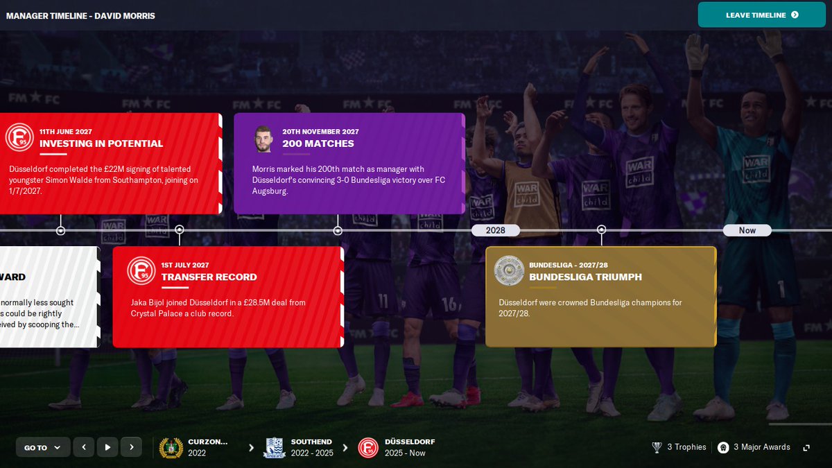 some 6 years 😂 had southend in between, ended like 14 years dominance of Bayern, have them in the cup final now too #FM23 gonna win the UCL before dropping down to #wafc who are currently a mid table lg1 side