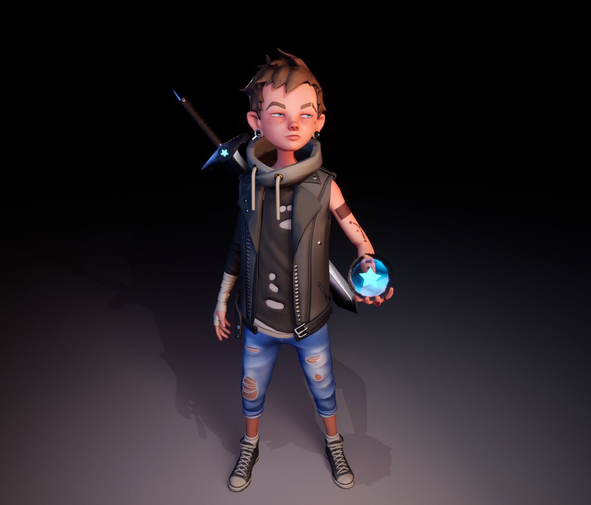 Soulgest's tweet photo. Trying a style i'm not so used to do 
https://t.co/4HhUTV4Yl5
#stylized #character #gameart #3d https://t.co/o9esjdaffp