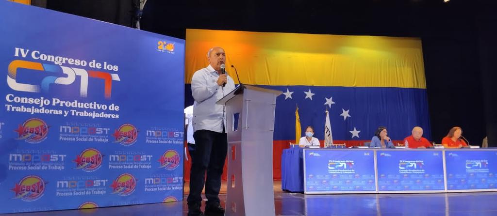 torrealbaf's tweet photo. Este Congreso lo ordenó el Compatriota Bolivariano trabajador Presidente y Comandante en Jefe @NicolasMaduro, dándonos la orden de continuar avanzando significativamente en el sector de las empresas públicas y privadas del país.

#LuchemosJuntosContraElbloqueo https://t.co/l9SODM20fm