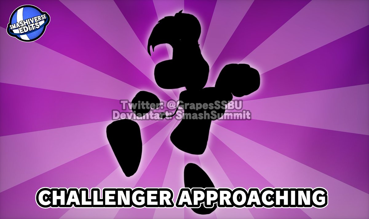 GrapesSSBU's tweet photo. ⭐️ Smashiverse Edits presents… The return of the legend! ⭐️
#ssbu #ssbuedits #smashsummit #smashiverse
#Rayman #MarioRabbids #RaymanOrigins https://t.co/kNjaULf5lS