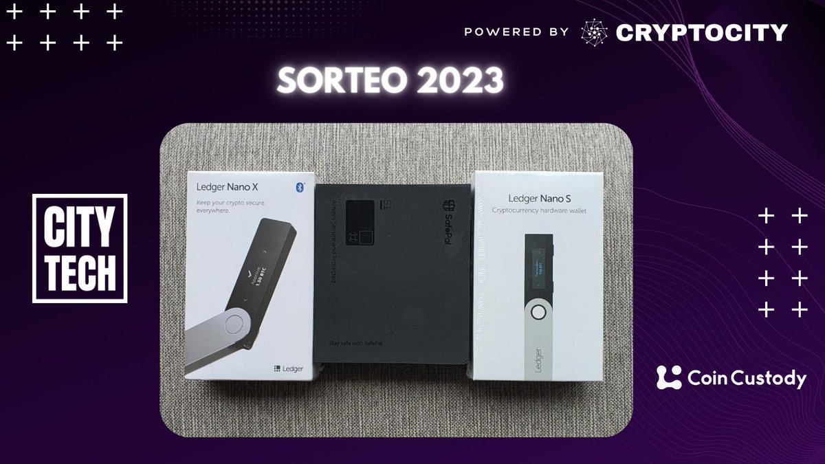 🎁SORTEO DE BILLETERAS FRÍAS

🔒Queremos que nuestros seguidores comiencen este año con la mayor seguridad en el almacenamiento de sus en criptomonedas.

Para participar

➡️LIKE + RT
➡️Etiquetá a 1 amigo
➡️Solo válido para Argentina

@CITYtechok x #CoinCustody
