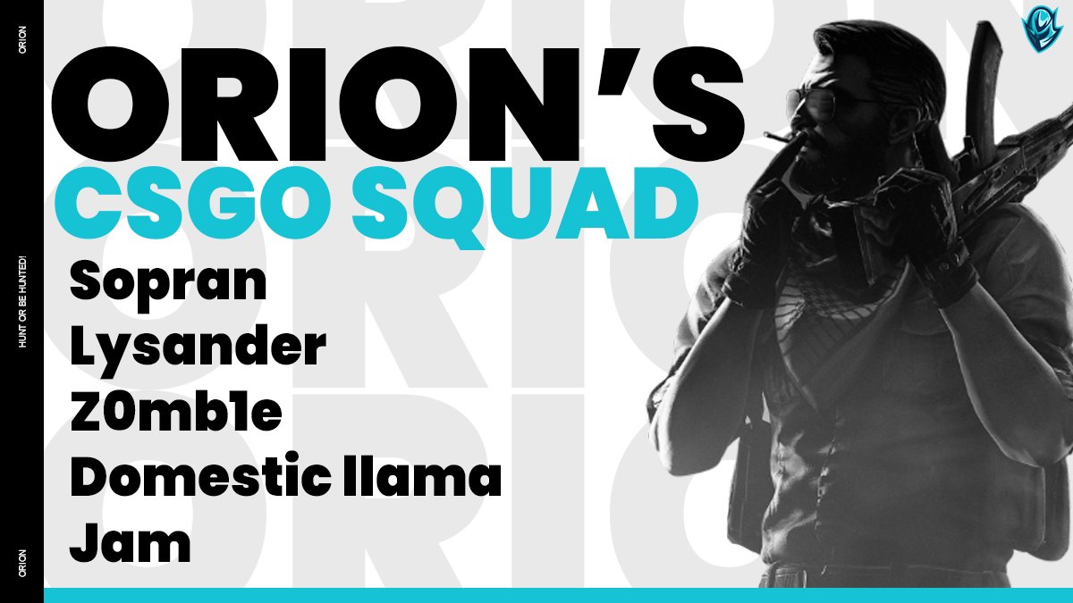 OrionGG's tweet photo. 🚨ROSTER UPDATE🚨

@ESEA Season 44 starts tonight with our first match against #EXCINERE with a new face 👀

📋Roster
⚔️@SopraN_cs 
⚔️@Lysander272 
⚔️@DomesticLlama_ 
⚔️@z0mb1ecs 
⚔️@jam_csgo

Come to the stream at 9pm EST tonight for the season opener for Advanced Division! https://t.co/Nmu2I2rgOP