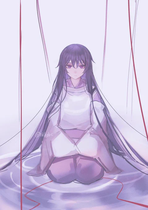 髪が長い 