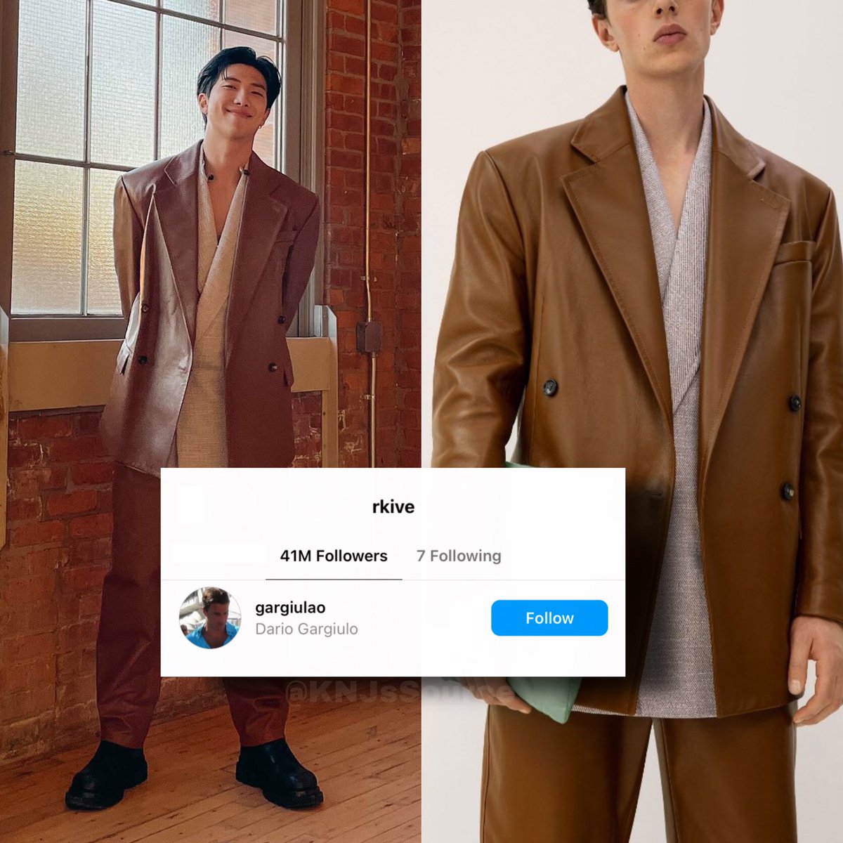 SLOW) Kim Namjoon Source on X: Bottega Veneta's chief marketing Dario  Gargiulo is following Namjoon on instagram. 🔗 #방탄소년단 RM #RM #김남준 #Namjoon  / X