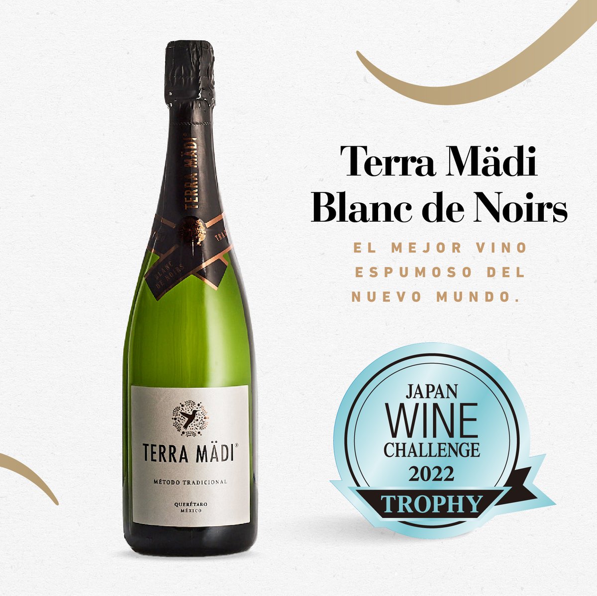 ¡El mejor vino espumoso es mexicano!🎖️🍾
Nos enorgullece compartir el premio obtenido al Mejor Vino Espumoso del Nuevo Mundo en el 25° Japan Wine Challenge 2022 donde participaron más de 1,200 vinos de 21 diferentes países🌎