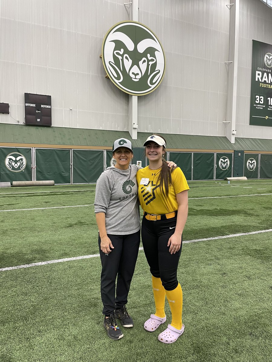 Thank you so much <a href="/Coach_Fisher/">Jen Fisher</a> <a href="/CSUCoachEasley/">Shana Easley</a> <a href="/CSUSoftball/">Colorado State Softball</a> for a great experience at the CSU Softball camp! Great things are happening in FoCo🐏🥎