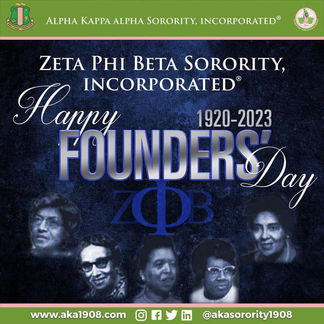 💗💚💙🤍 Happy Founders' Day sisters! #ZetaPhiBeta #ZPhiB103 #aka1908 #AATOAKA 
#DivineNine #FoundersDay 
#January15
 #AKAConnects 
#SoaringwithAKA
#SoaringInto2023
#Service #Sisterhood #community #TUNEInSAR 
#WeAreOneAKADayofService