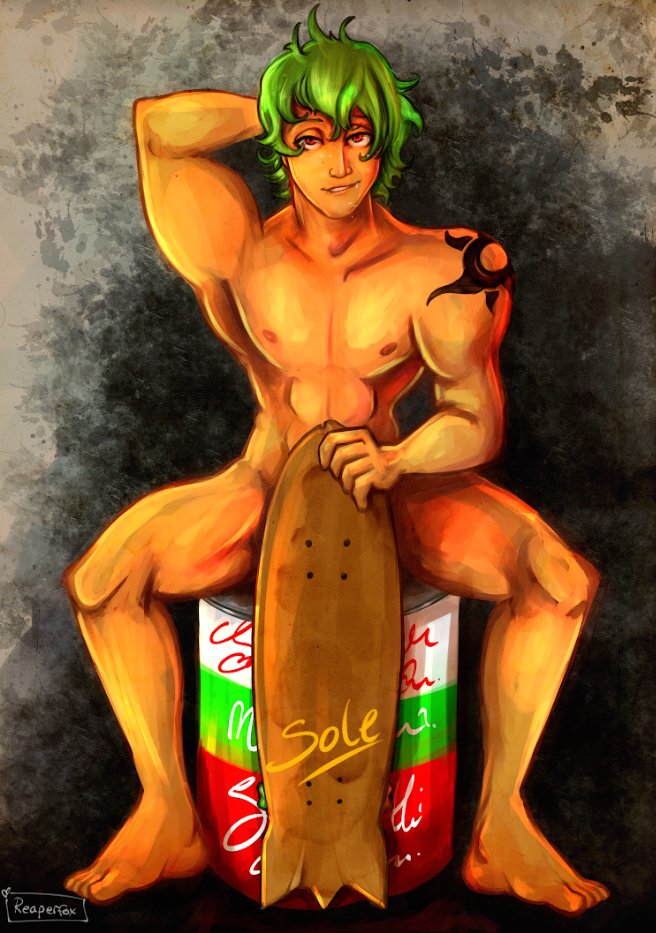 Reaperfox's tweet photo. Blame @WindyEngel, who suggested skateboards can count as fashion if you use them right. Doodle for the latest #matchablossomservergames #matchablossom #joecherry #teamkaoru https://t.co/avwYuwaMWs