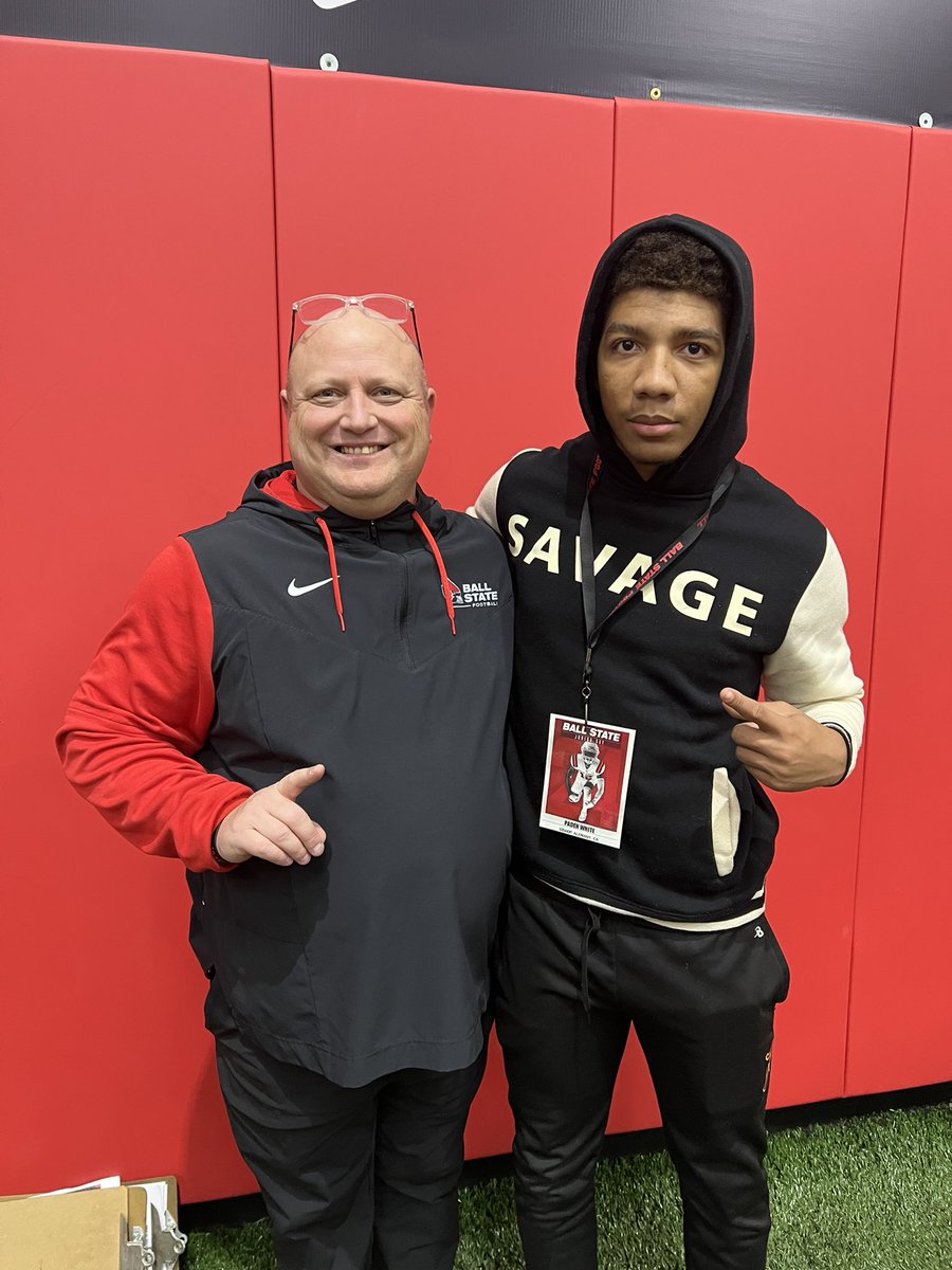 PWhite2024's tweet photo. Had a great time at the Ball State Junior Day!!! Thanks @jmhecklinski and @CoachAI for the invite https://t.co/HZCp3Ldfr7