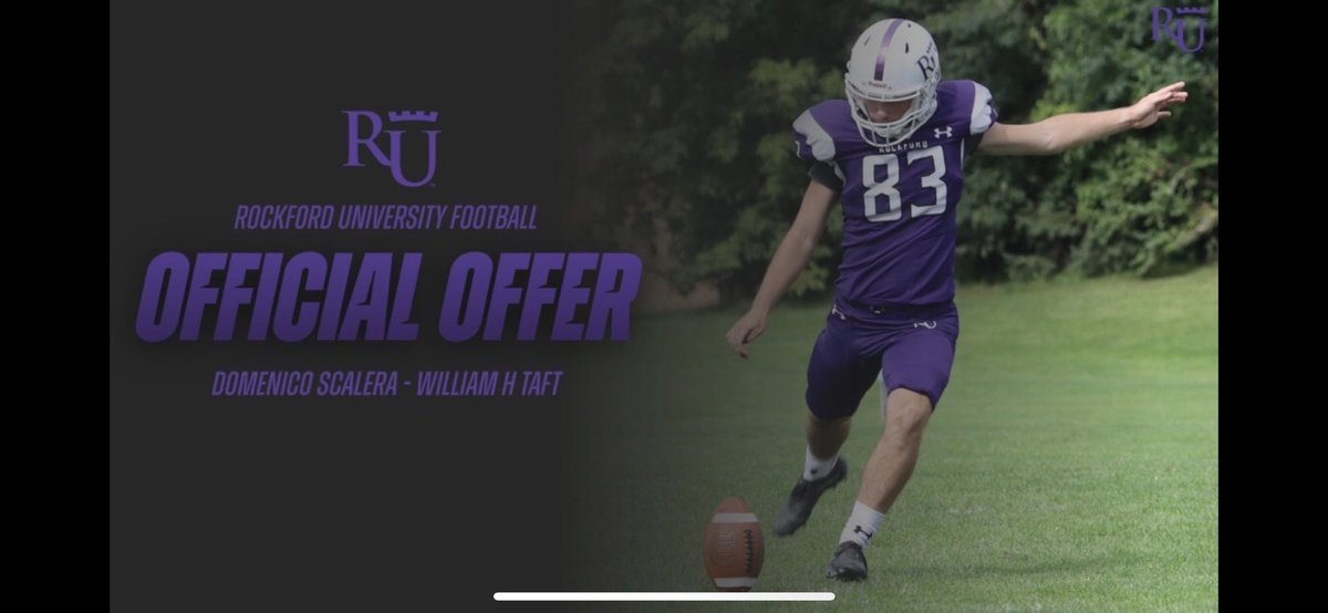 dscalera0's tweet photo. After and amazing visit and talk with @Coach_cal_cal and @BashfordJallen, I am extremely blessed and thankful to receive another offer from @RockfordUFB ! #keepchoppingwood @CoachElder54 @mattzilz @TaftFootballChi @TaftBoosterClub @TaftHSAthletics https://t.co/9kOIWqP1CN