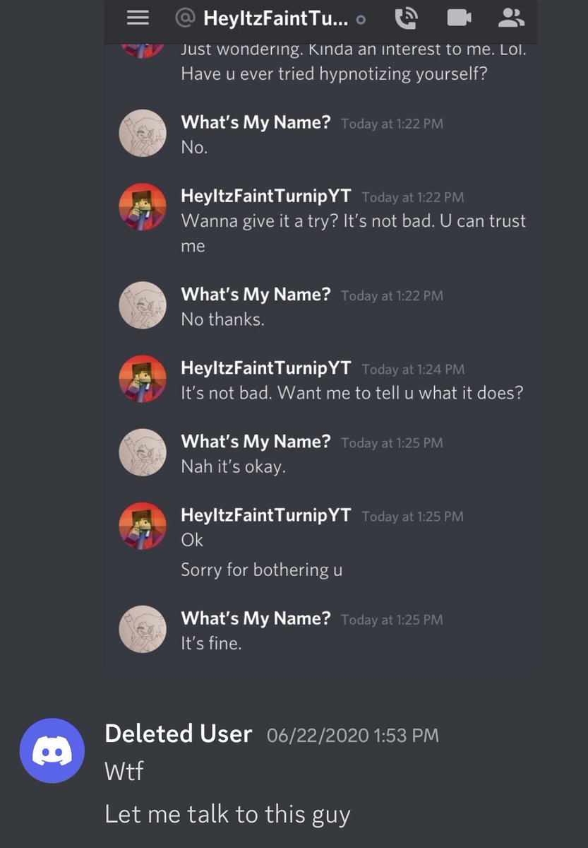 I want everyone to listen to me loud and clear.
HeyItzButter has targeted multiple minors asking them to record things for him because it was a fetish. I advise you all to block him NOW! He groomed me and Multiple other minors. Asking them for videos of them being hypnotized. 1/?