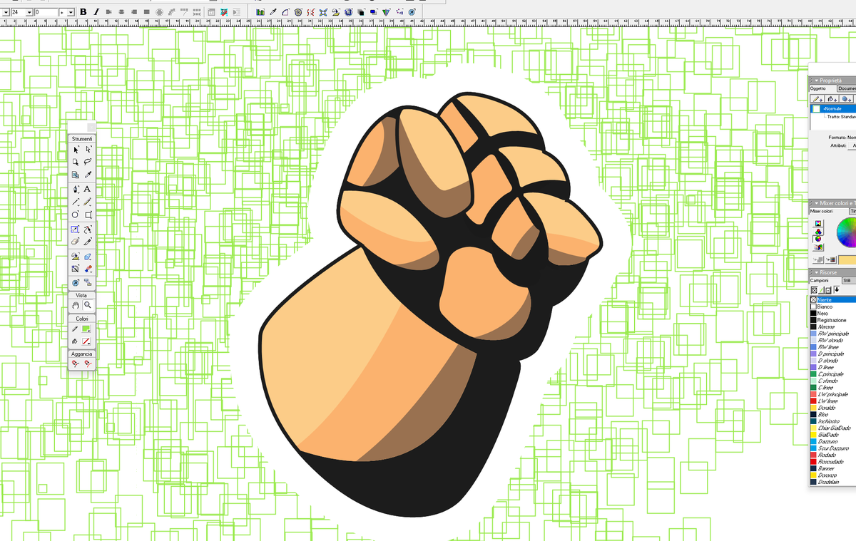 giupmat's tweet photo. @FunkyTurtleDZ9 @FreeHandForum @freehandmx Just finalized sardaukar glove. #Freehand #FreehandMX #Illustrator_sucks https://t.co/H5eJFOWYhA
