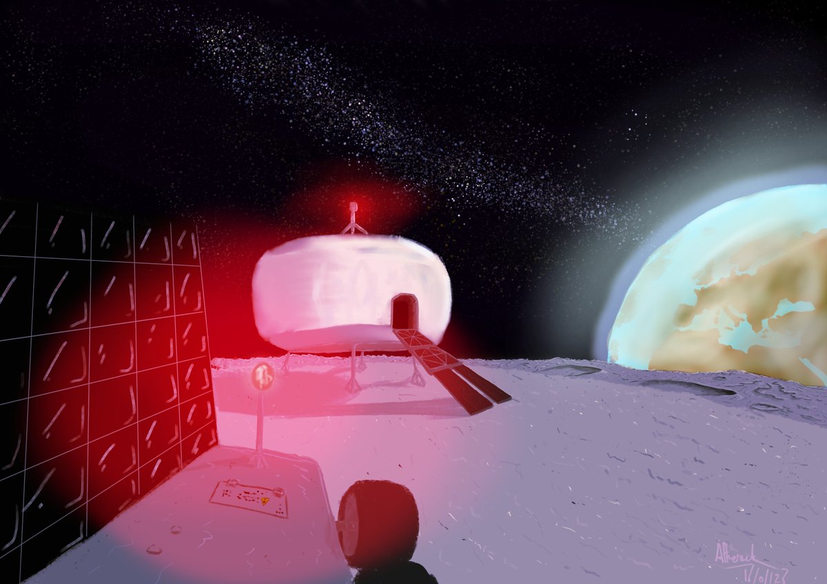 atherackk's tweet photo. Dessin qui servira d'illustration à mon projet de fin d'étude en ingé aérospatial.

Quelques trucs à revoir quand même mais pas trop mal après une longue pause sur tablette graphique.

#digitalart #space https://t.co/IySXyv6EES