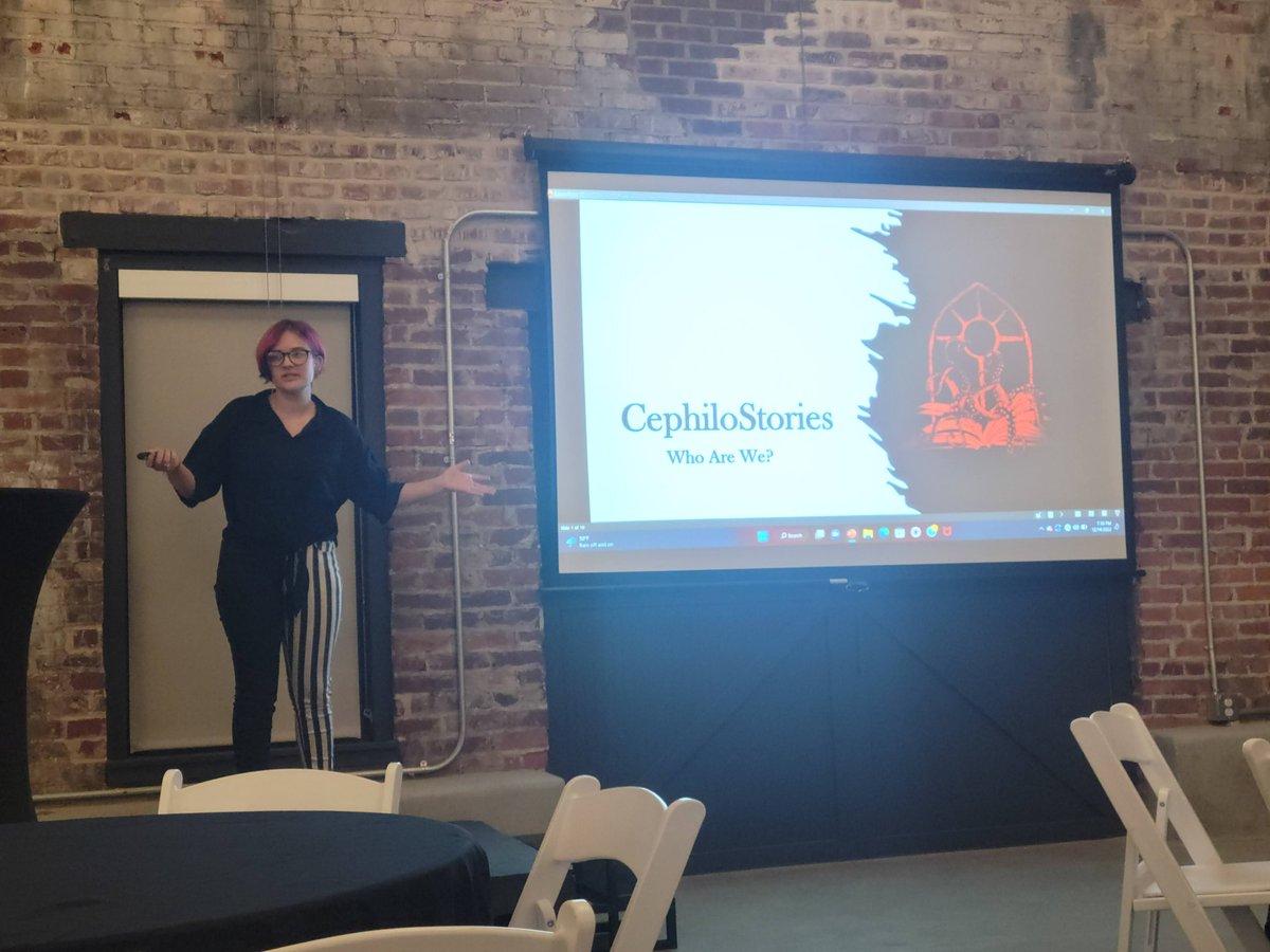 Thanks to Cc Bowman for creating the commissioned art for our social media profile picture &amp; banner! Cc is a student in our ENTR Program and founder of CephilioStories, her self-publishing company that will sell her self-authored and illustrated stories. instagram.com/blue_haired_on…