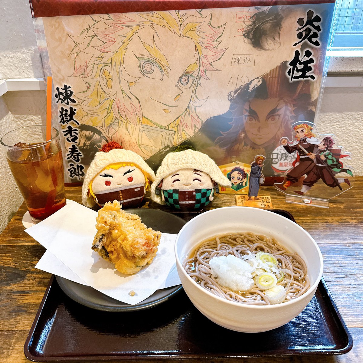 竈門炭治郎 ,煉獄杏寿郎 「蕎麦と正月ドリンクランチョンの代償につぐこチャレンジは失敗しましたレンチキュラー」|きりこ🖊のイラスト
