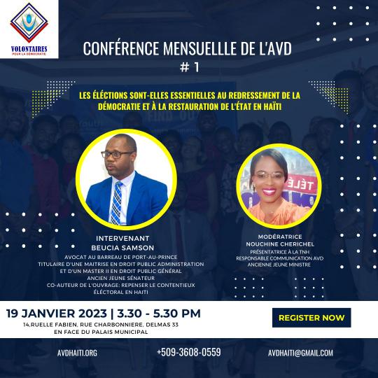 AVD relance ses grandes conférences! Dorénavant, chaque dernier jeudi du mois, le public est invité à échanger avec un spécialiste sur un sujet spécifique. 
On vous attend tous.