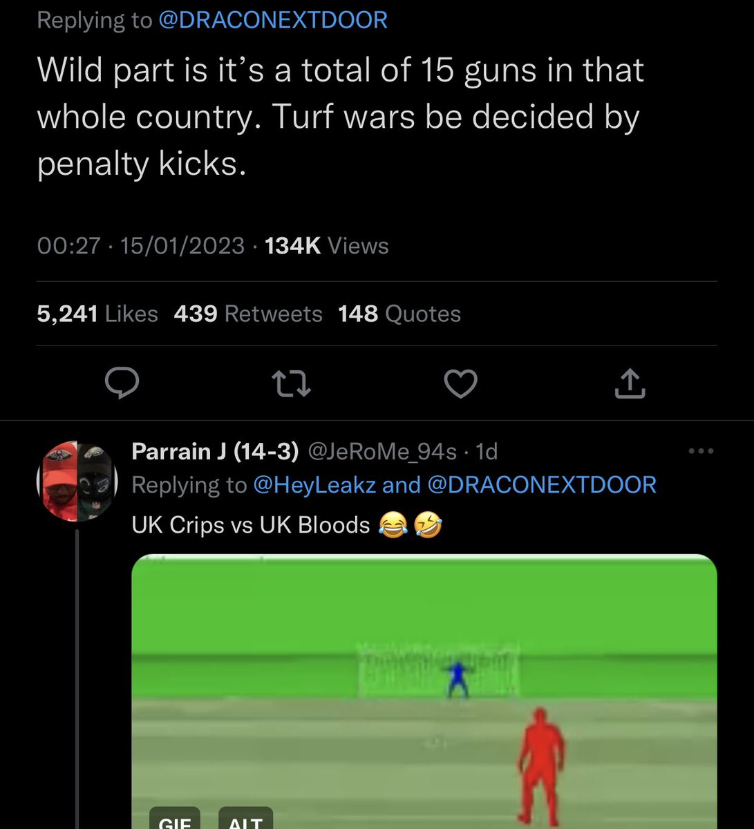 LupoMaledettoX's tweet photo. UK crips? UK bloods??🤣🤣🤣

What in the hell?🤣🤣🤣 https://t.co/vpA1toyemz