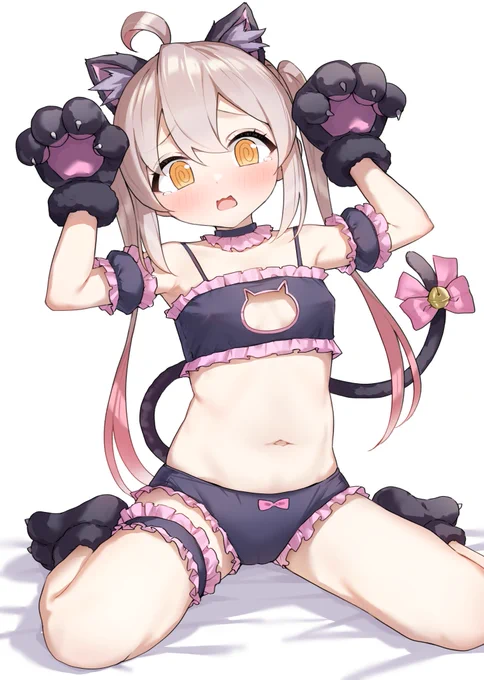 「に、にゃ～ん…」
#おにまい 
