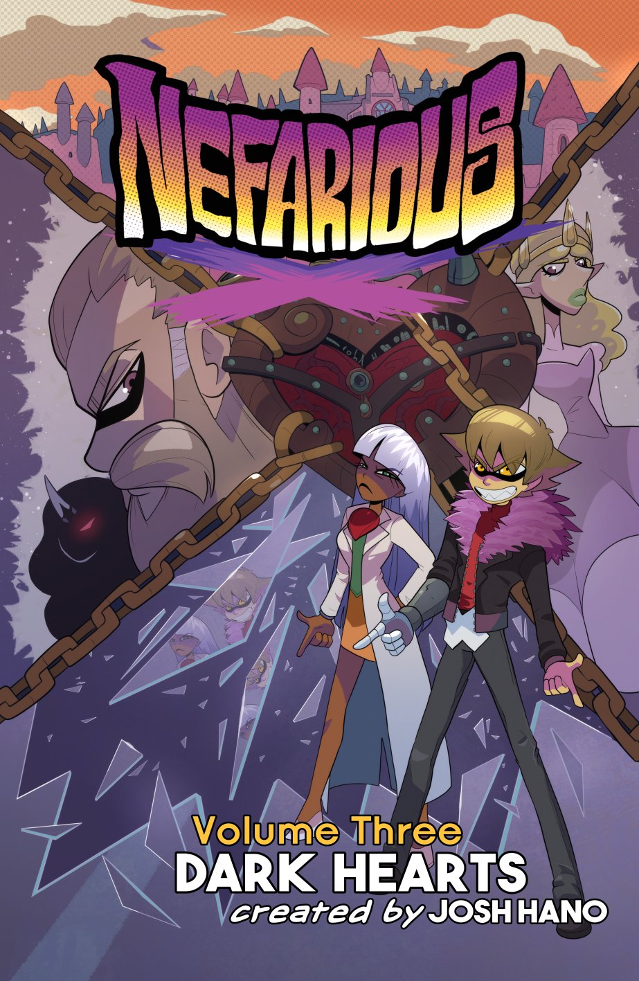 Josh on X: The Cover for Nefarious Volume 3: Dark Hearts is revealed! You  can read the completed volume now by joining the p@treon! Link in the  comments below. t.cosarLaeNIGk  X