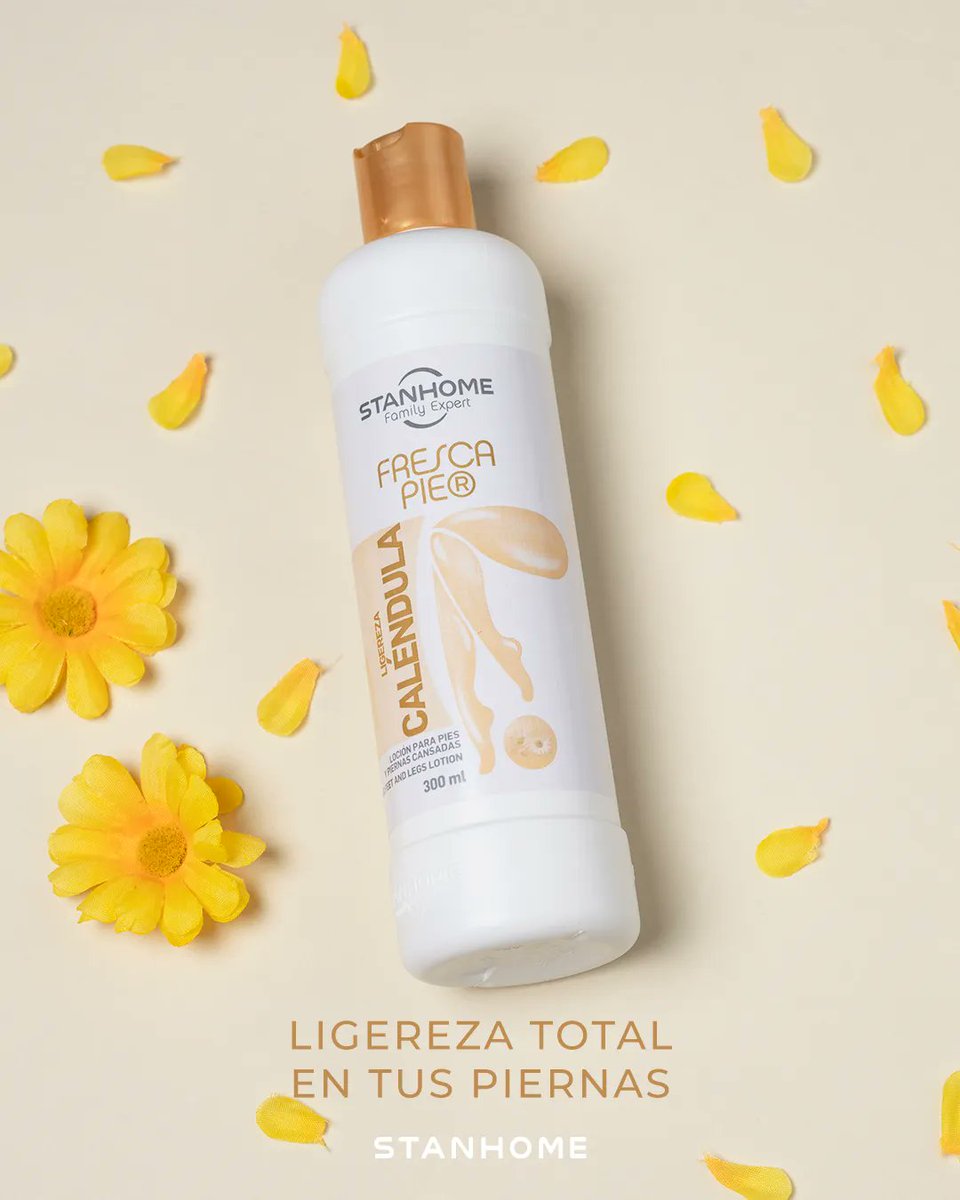 ¿Te contamos el secreto para sentir ligereza en tus pies y piernas? 🤫🦶¡Se llama Fresca Pie Caléndula!
Su fórmula logra relajar las tensiones mientras estimula la circulación, sentirás una sensación de descanso inmediato. 
#Stanhome #MerecesloMejor #FamilyExpert