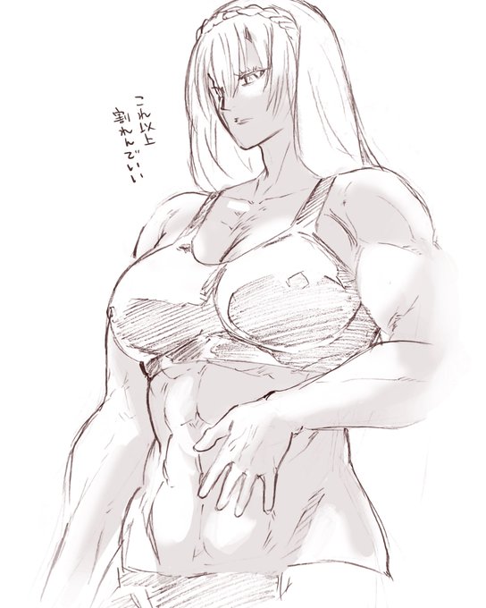 「abs large breasts」 illustration images(Latest)