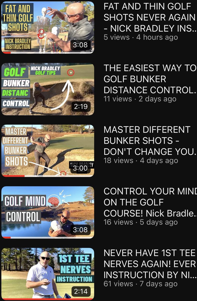 THENICKBRADLEY's tweet image. New YouTube channel up!!

Visit below and subscribe!

youtube.com/@bradleygolf24…

#golf #golfyoutube #golfswingtips #golfswinginstruction #golfing #golfcourse #golfinstruction #golflife #golftips #golfmagazine