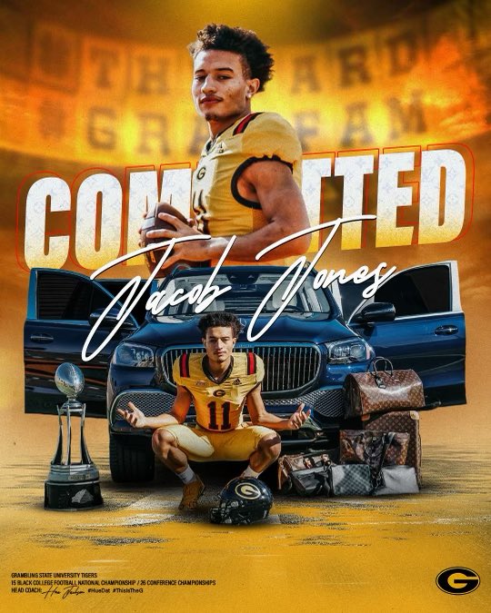 jacob_jones11's tweet photo. After a great visit @GSUFootball01 and great conversations with @huejack10 and @coachtonyhull I’m proud to say I’ve committed and can’t wait to be a G-man!!⚫️🟡 https://t.co/YnC6H5hErC