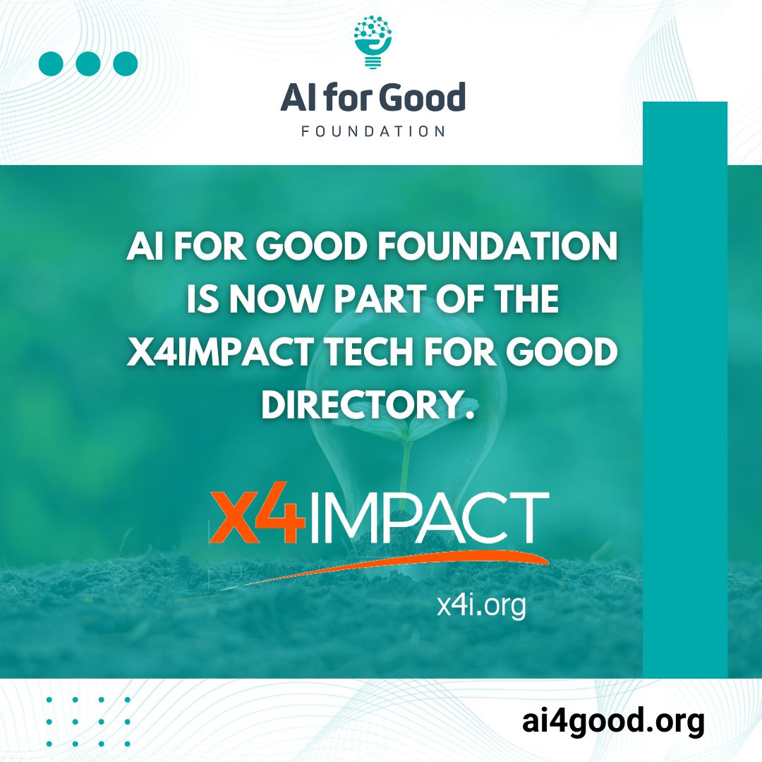 AI4Good (@ai4good) on Twitter photo AI for Good Foundation is now part of the <a href="/X4Impact/">Giving Compass Insights</a> Tech for Good Directory.
#Tech4PI, is a field dedicated to leveraging technology and proven sustainability models to support social sector organizations.
x4i.org/all/tech-solut…
#aiforgood #techforgood #ethicalai #ai #ml AI for Good Foundation is now part of the <a href="/X4Impact/">Giving Compass Insights</a> Tech for Good Directory.
#Tech4PI, is a field dedicated to leveraging technology and proven sustainability models to support social sector organizations.
x4i.org/all/tech-solut…
#aiforgood #techforgood #ethicalai #ai #ml