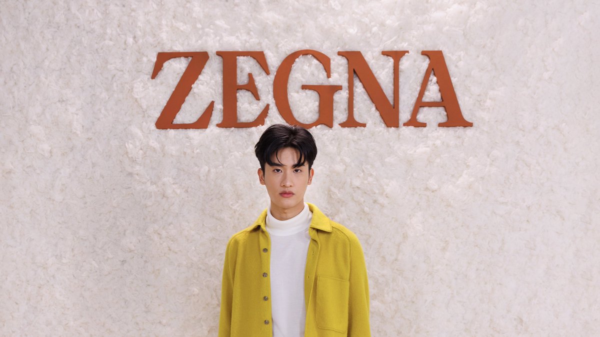 Zegna's tweet photo. Our global creative community attends the #ZEGNAFW23​ Fashion Show, THE OASI OF CASHMERE. Guests including Tawan Vihokratana, Salvatore Esposito, Rejjie Snow and Ivanna Sakhno experience the innovation and craftsmanship behind #OasiCashmere. https://t.co/edLB3h930K