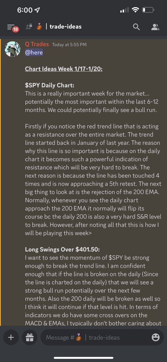 _Qtrades's tweet photo. $SPY Daily Chart this week will be super important! Read below why ⬇️ https://t.co/kKuUI08I16