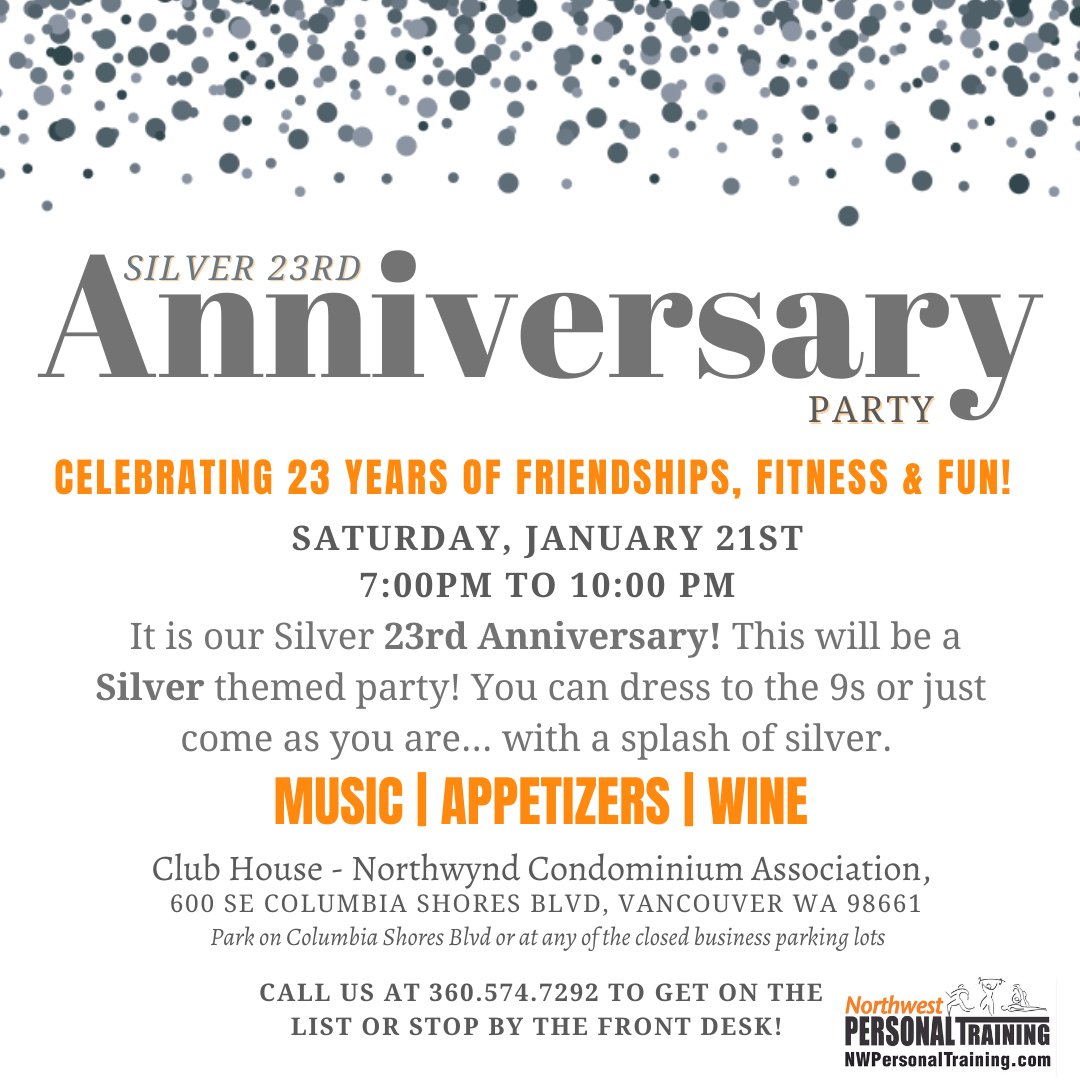 nwptraining's tweet image. We are very excited to celebrate our 23rd Anniversary and we hope you can join in all of the fun!

We are celebrating all week! You will find a sneaky 23 rep theme in all of your workouts this week! We have a 2 mile "23" map for you to follow and post a pic of completion. If you
