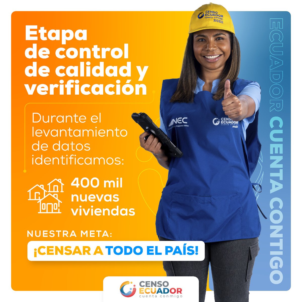 censoec's tweet photo. Se activa el operativo de control de calidad y verificación, para reconfirmar la condición de ocupación de una vivienda 🏡
#CensoEcuador 👇 #DatosDeCalidad
#CuentaConmigo https://t.co/w6c5QGbwvr