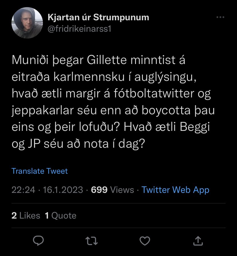 Nei vinur þú ert sá eini sem manst eftir þessu