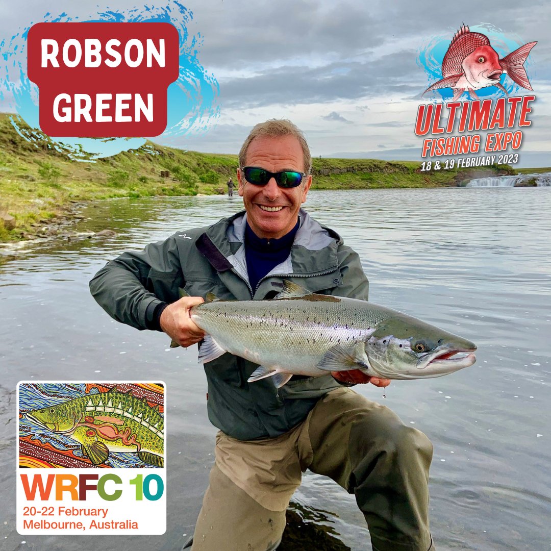VicFisheries's tweet photo. Actor and 'Extreme Fishing' presenter Robson Green is heading Down Under for the @WRFC_10 and Ultimate Fishing Expo.
Find Robson at both events and grab a selfie at the FREE Expo (18-19 Feb).

https://t.co/lDQNnupBV8 
https://t.co/GrMeAzJSq1 https://t.co/fvte62ukEU