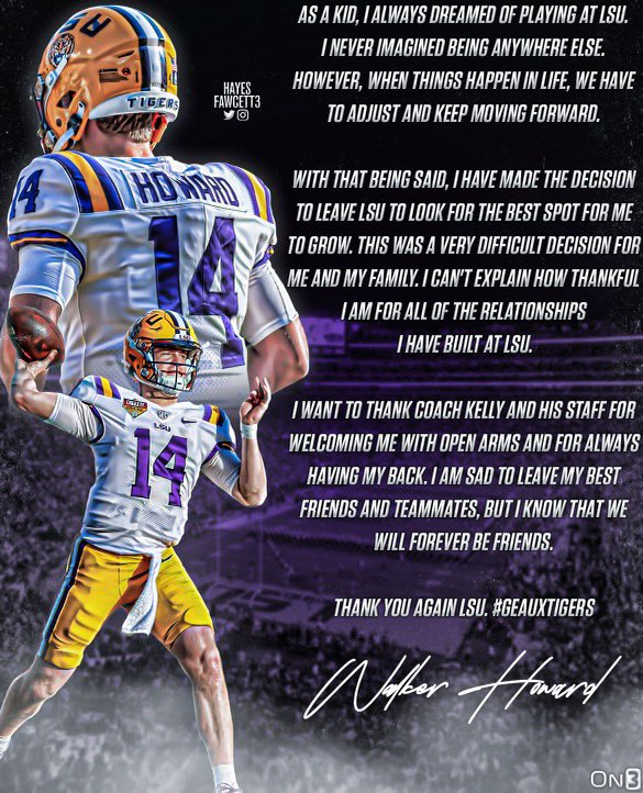 Thank you @LSUfootball