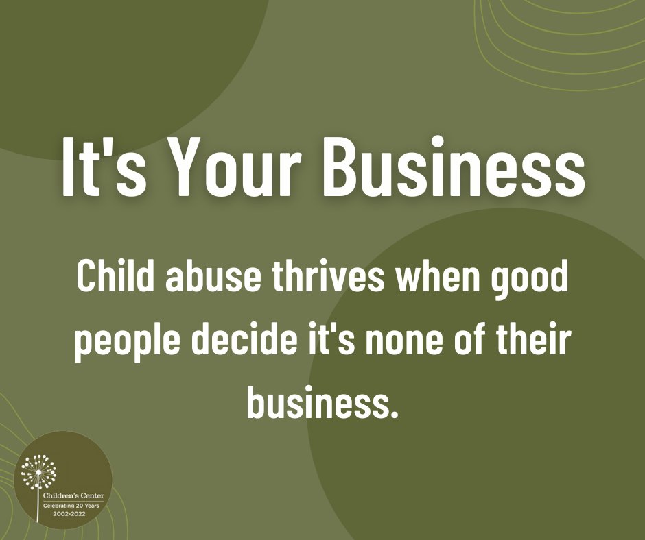 ChildrensCtrOR's tweet photo. It can be difficult to determine from a child's behavior or emotional state whether abuse has occurred. Please learn the signs and what it takes to make a report. 

#childrenscenter #clackamascounty #abusefacts #community https://t.co/alNT6TF7ep
