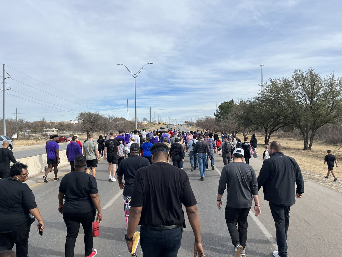 Enjoyed our annual MLK March with my little guy. "Life's most persistent and urgent question is, 'What are you doing for others?'"
- Dr. King
