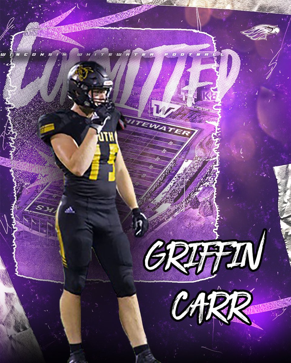 I am very happy to announce I will be furthering my academic and athletic career at the University of Wisconsin-Whitewater!! <a href="/HinsdaleSouthFB/">Hinsdale South Football</a> <a href="/WarhawkFootball/">Warhawk Football</a>